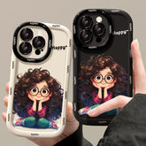 Curly Hair Girl Phone Case